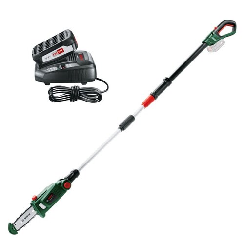 Piła akumulatorowa BOSCH UniversalChainPole 18 + Zestaw BOSCH akumulator + Ładowarka 1600A00K1P