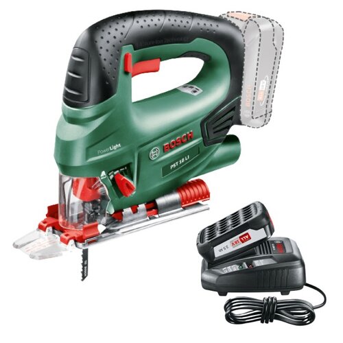 Wyrzynarka BOSCH PowerLight PST 18 LI 0603011020 + Zestaw BOSCH akumulator + Ładowarka 1600A00K1P