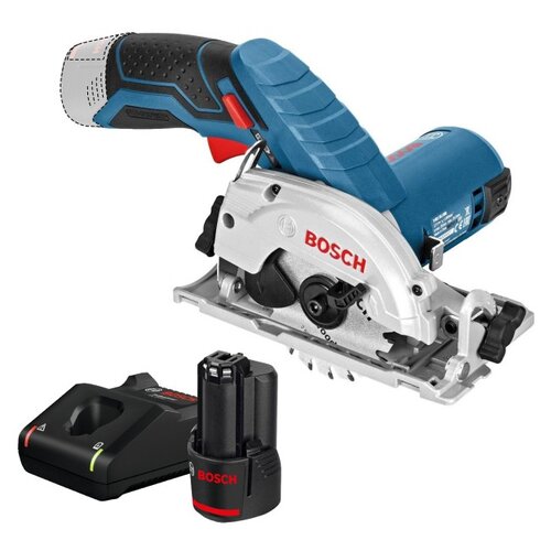 Pilarka tarczowa BOSCH GKS 12V-26 Solo Professional + Ładowarka BOSCH Professional GAL 12V-40 + Akumulator BOSCH Professional 1600Z0002X 2Ah 12V