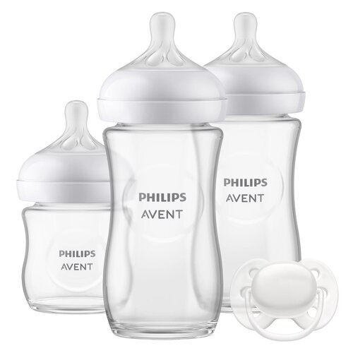 Butelka PHILIPS AVENT Newborn Glass Gift SCD878/11 (3 sztuki)