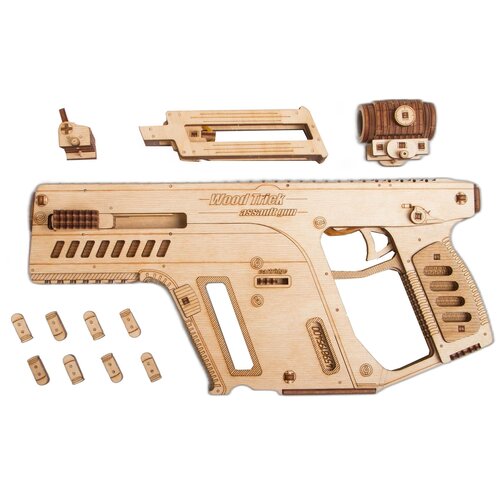 Zabawka drewniana WOOD TRICK Special Forces 3D Assault Gun WDTK058 (158 elementów)