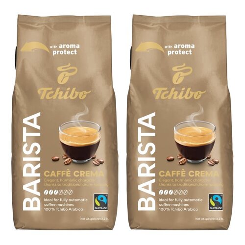 Kawa ziarnista TCHIBO Barista Cafe Crema Arabica 2 x 1 kg