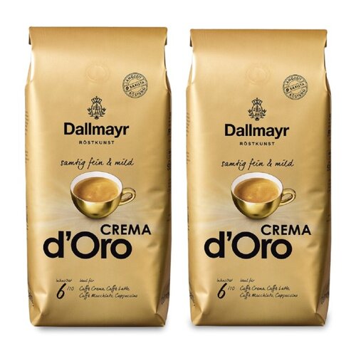 Kawa ziarnista DALLMAYR Crema d'Oro 2 x 1 kg