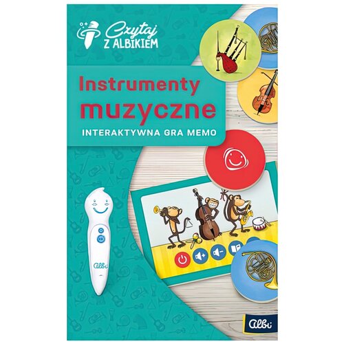 Gra logiczna ALBI Czytaj z Albikiem Memo - Instrumenty muzyczne 17321