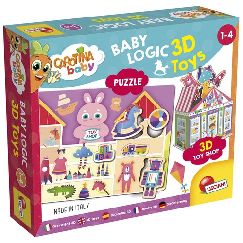 Puzzle LISCIANI Carotina Baby Logic 3D Zabawki 304-92543 (32 elementy)