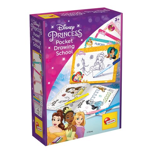 Zestaw edukacyjny LISCIANI Disney Princess Kompaktowa Szkoła Rysowania Księżniczki 304-92901