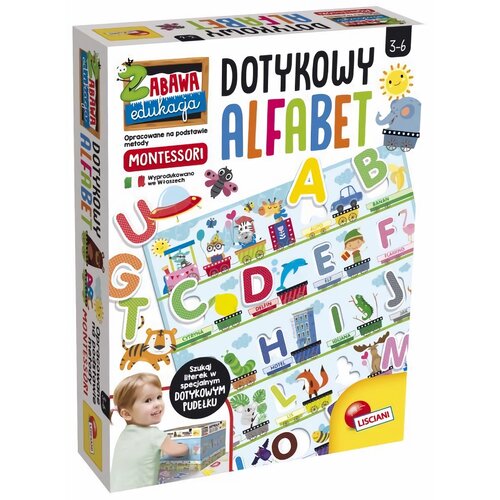 Gra edukacyjna LISCIANI Montessori Dotykowy alfabet 304-PL72446