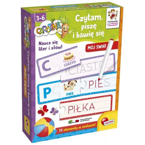 Zestaw edukacyjny LISCIANI Carotina Bawię się Czytam i piszę Mój świat 304-PL86924