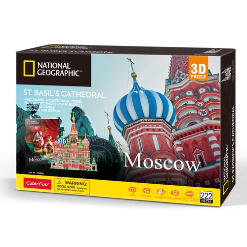 Puzzle 3D CUBIC FUN National Geographic Sobór Św. Bazyla 306-DS0999H (222 elementów)