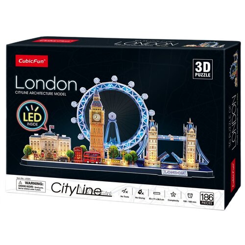 Puzzle 3D CUBIC FUN City Line Londyn L532H (186 elementów)