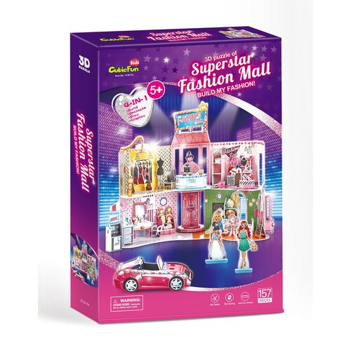 Puzzle 3D CUBIC FUN Modne Centrum Handlowe E1617H (157 elementów)