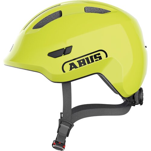 Kask rowerowy ABUS Smiley 3.0 LED Shiny Żółty dla Dzieci (rozmiar S)