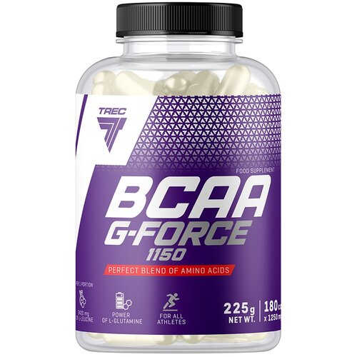 Aminokwasy BCAA TREC NUTRITION G-force 1150 (180 kapsułek)