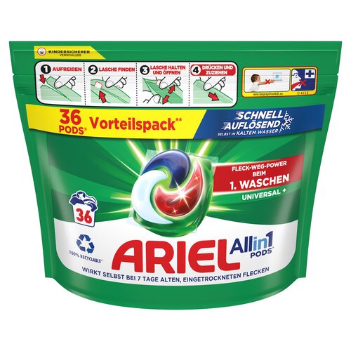Kapsułki do prania ARIEL All in 1 Pods Universal+ - 36 szt.