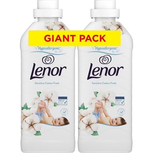 Płyn do płukania LENOR Sensitive Cotton Fresh 2 x 1200 ml