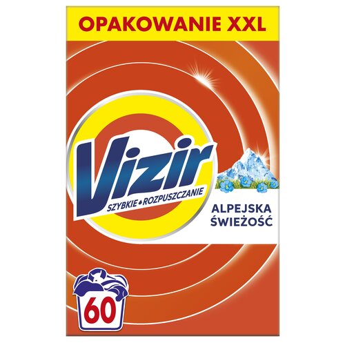 Proszek do prania VIZIR Szybkie rozpuszczanie Alpejska świeżość 3.3 kg