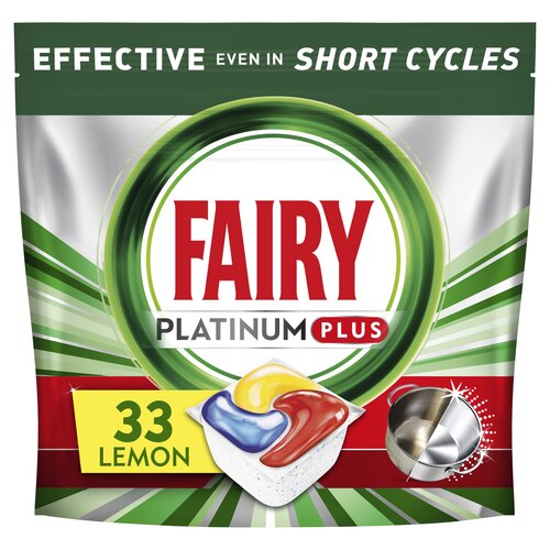 Kapsułki do zmywarek FAIRY Platinum Plus All in One Lemon - 33 szt.