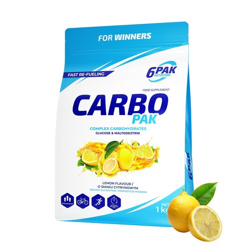 Odżywka węglowodanowa 6PAK Carbo Pak Cytrynowy (1000 g)
