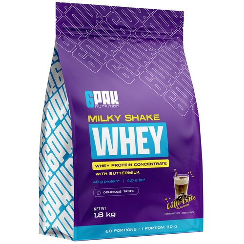 Odżywka białkowa 6PAK Milky Shake Whey Caffe Latte (1800 g)