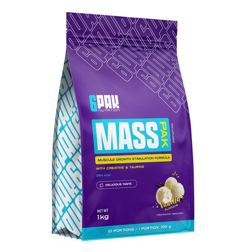 Gainer 6PAK Mass Pak Waniliowy (1000 g)