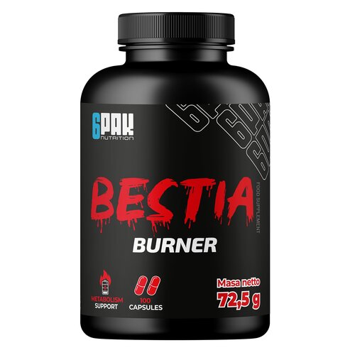 Spalacz tłuszczu 6PAK Bestia Burner (100 kapsułek)
