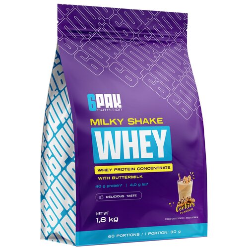 Odżywka białkowa 6PAK Milky Shake Whey Ciasteczkowy (1800 g)