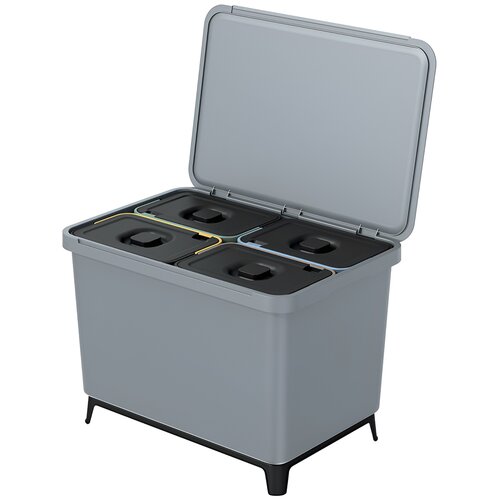 Kosz na śmieci KEDEN Systema NKS60W4-429U 4 x 10L Szary