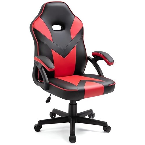 Fotel MIRPOL Pixel Czarno-czerwony