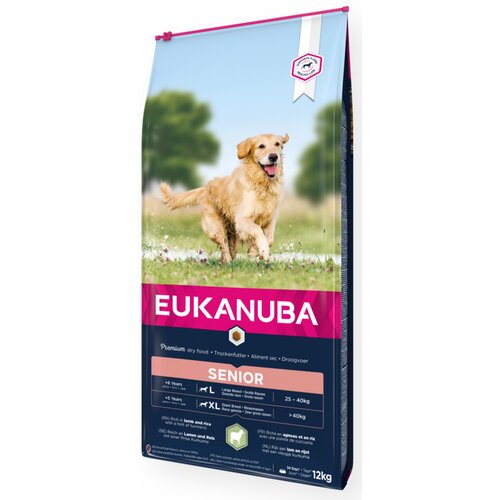 Karma dla psa EUKANUBA Senior Large Breeds Jagnięcina z ryżem 12 kg