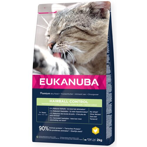 Karma dla kota EUKANUBA Hairball Control Kurczak 2 kg