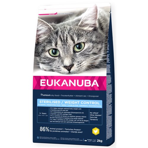 Karma dla kota EUKANUBA Sterilised/Weight Control Kurczak 2 kg