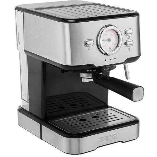 Ekspres PRINCESS Espresso 249412 Stalowo-czarny