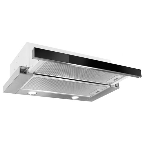 Okap TOFLESZ Vega Glass 60 cm Czarne szkło 282.4m3/h 63dB klasa C
