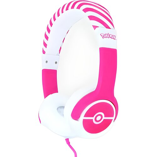 Słuchawki nauszne OTL Pokemon Pokeball Różowo-biały