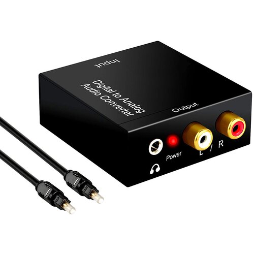 Przetwornik MOZOS DAC01 24Bit z kablem optycznym