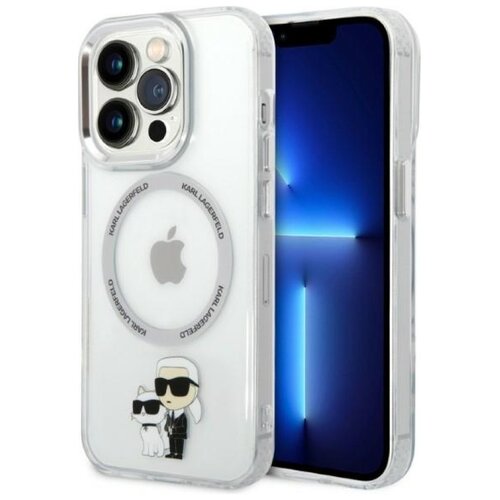 Etui KARL LAGERFELD Karl & Choupette MagSafe do Apple iPhone 14 Pro Przezroczysty