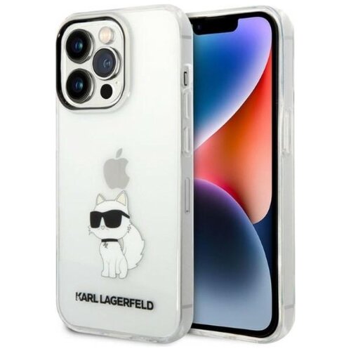 Etui KARL LAGERFELD Ikonik Choupette do Apple iPhone 14 Pro Przezroczysty