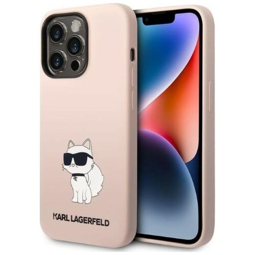 Etui KARL LAGERFELD Silicone NFT Choupette do Apple iPhone 14 Pro Max Różowy