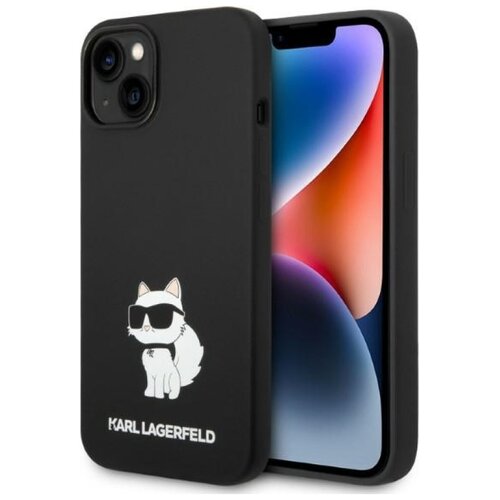 Etui KARL LAGERFELD Silicone NFT Choupette do Apple iPhone 14 Plus Czarny
