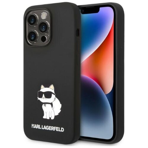 Etui KARL LAGERFELD Silicone NFT Choupette do Apple iPhone 14 Pro Max Czarny