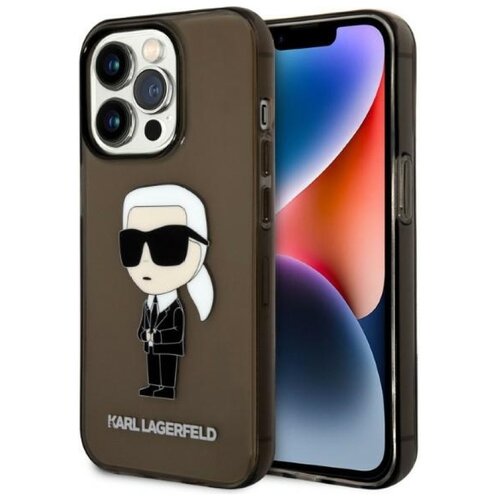 Etui KARL LAGERFELD Ikonik Karl Lagerfeld do Apple iPhone 14 Pro Max Czarny