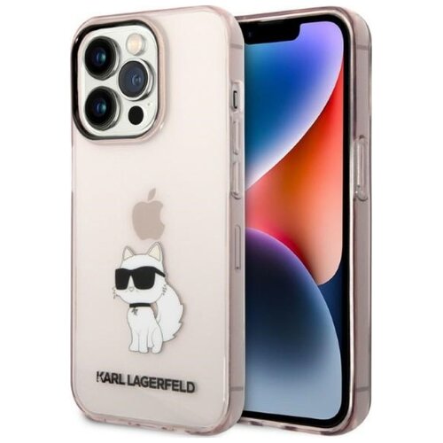 Etui KARL LAGERFELD IML NFT Choupette do Apple iPhone 14 Pro Różowy