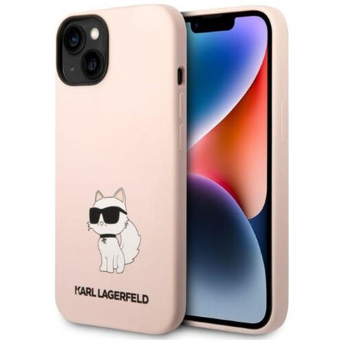Etui KARL LAGERFELD Silicone NFT Choupette do Apple iPhone 14 Plus Różowy