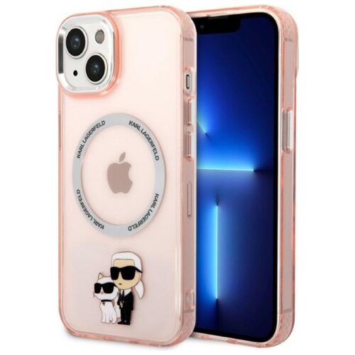 Etui KARL LAGERFELD Karl & Choupette MagSafe do Apple iPhone 14 Plus/15 Plus Różowy
