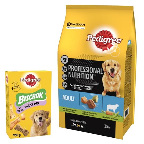 PEDIGREE Professional Nutrition Adult Jagni cina 15 kg Przysmak