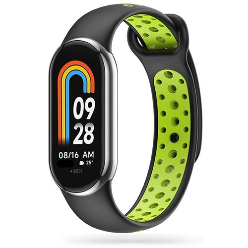 Pasek TECH-PROTECT SoftBand do Xiaomi Smart Band 8/8 NFC Czarno-limonkowy