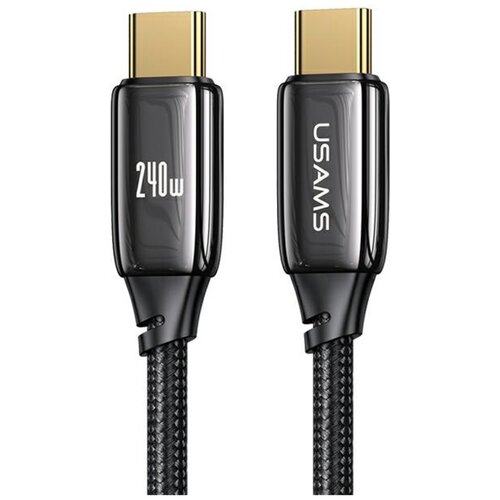 Kabel USB-C - USB-C USAMS SJ581USB01 240W 2 m Czarny