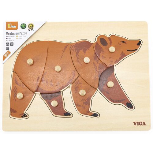 Puzzle VIGA Na podkładce: Miś 44606 (8 elementów)