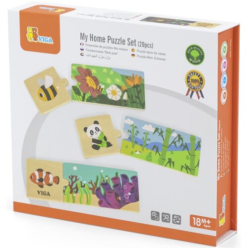 Puzzle VIGA Learn from Fun Mój dom 44675 (20 elementów)