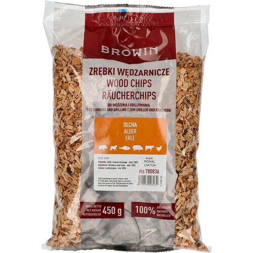 Zrębki BROWIN Olcha 450 g klasa 8